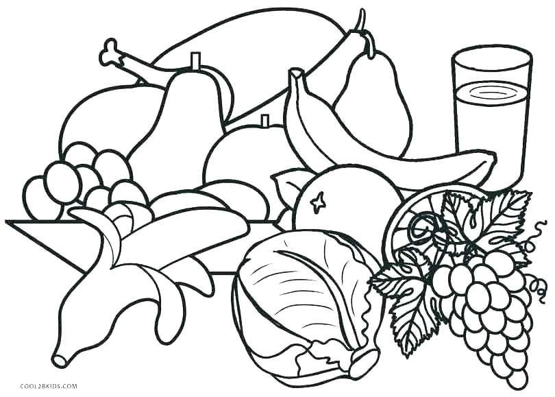 810x579 Healthy Food Coloring Pages