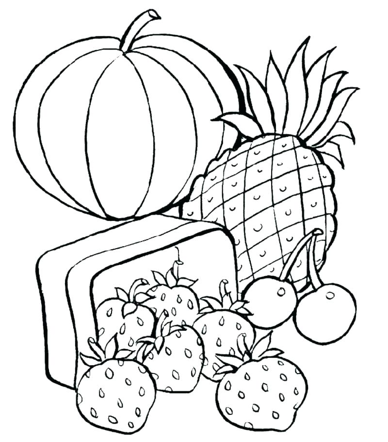 800x910 Unhealthy Food Coloring Pages