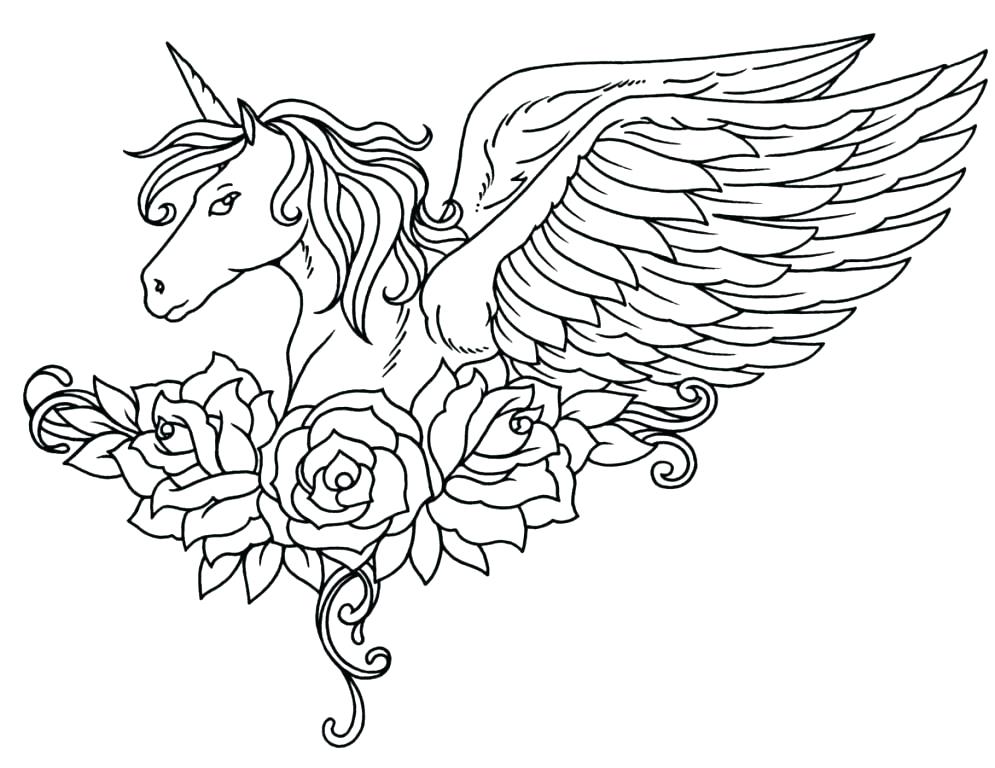 995x768 Unicorn Coloring Pages For Adults Amazing Free Printable Unicorn