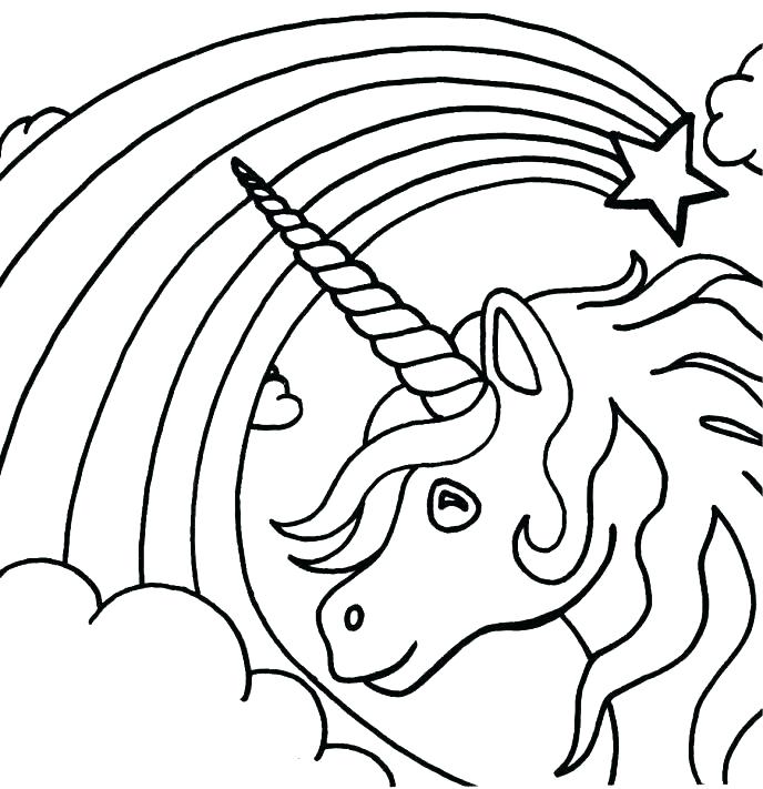 688x711 Rainbow Coloring Pages Unicorn Coloring Sheets Unicorn Rainbow