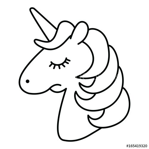 500x500 Head Coloring Page Head Coloring Page Unicorn Face Coloring Pages