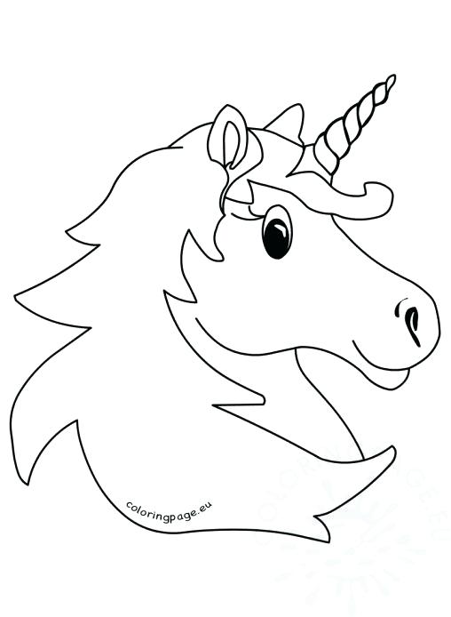 508x694 Carnival Coloring Pages Vector Illustration Magic Unicorn Head