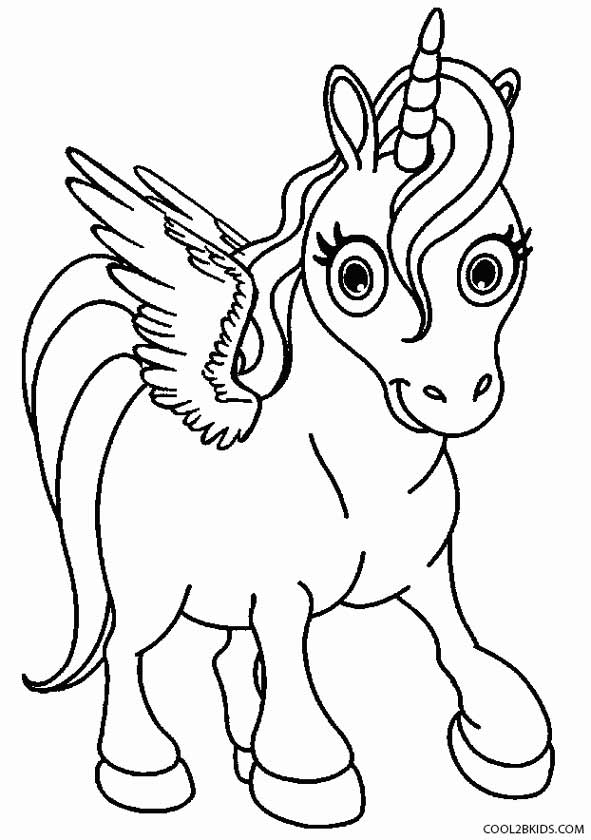 591x840 Printable Pegasus Coloring Pages For Kids