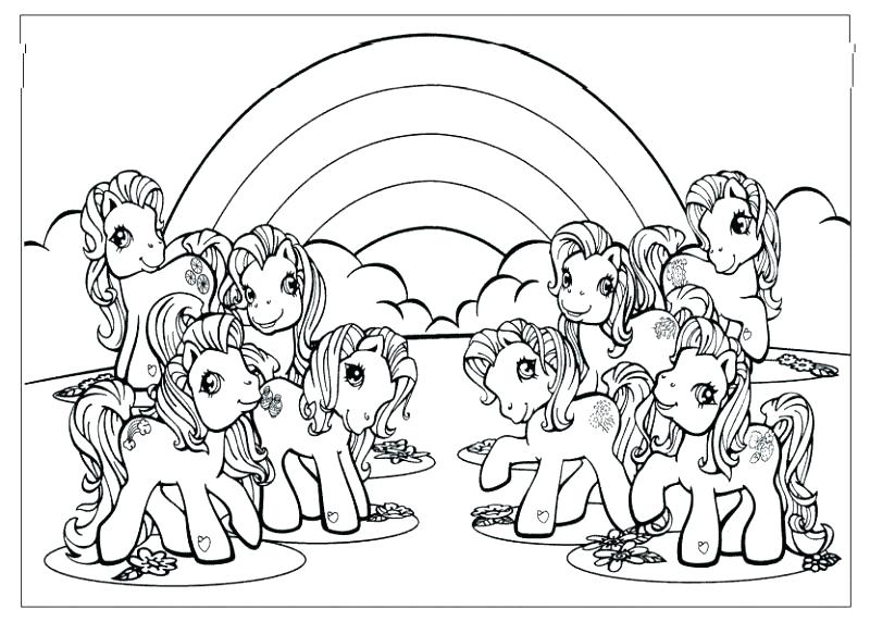 800x572 Unicorn Rainbow Coloring Pages
