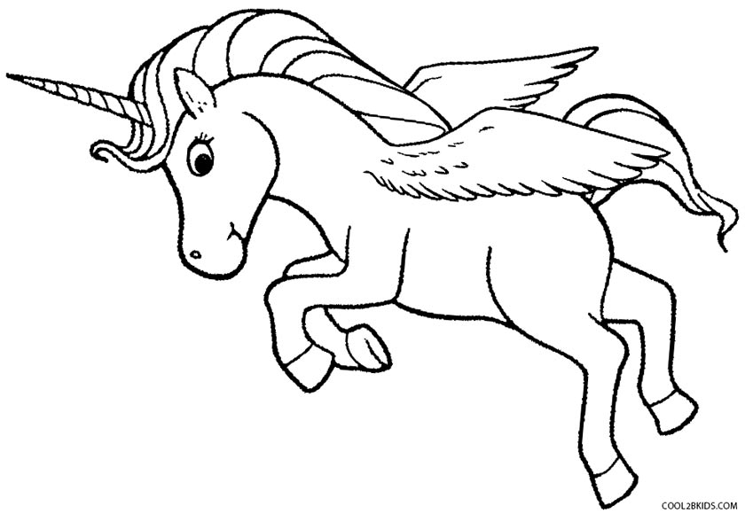 Unicorn With Wings Coloring Pages at GetDrawings | Free download