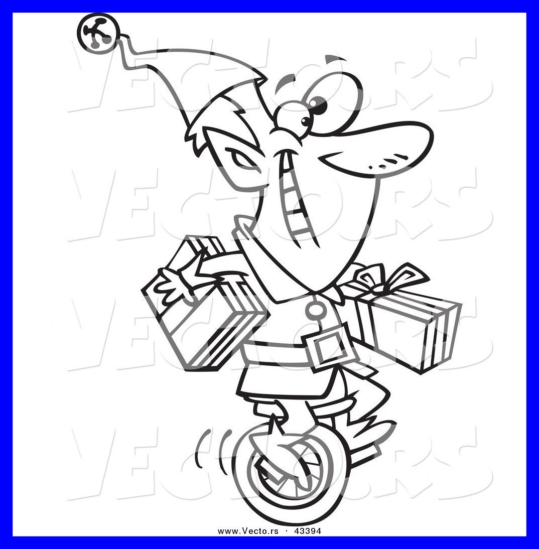 1074x1094 Inspiring Vector Of A Happy Cartoon Christmas Elf Carrying Gifts