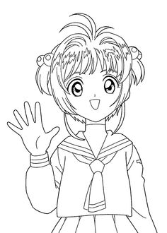 236x330 Sakura Manga Coloring Pages For Kids, Printable Free Coloring