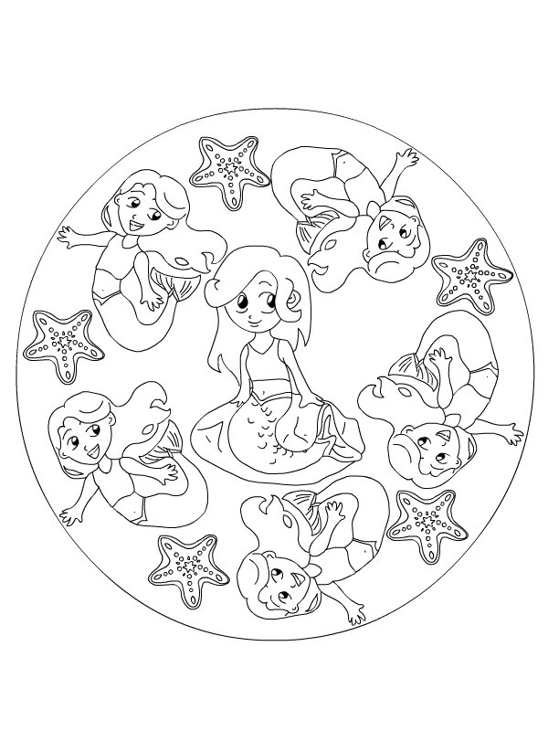 600x800 Kids N Coloring Pages Of Mermaid