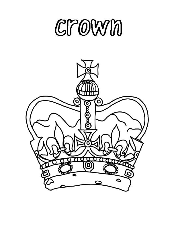 600x844 United Kingdom Crown Coloring Pages