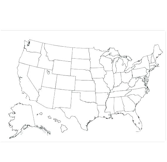 570x552 United States Map Coloring Page Printable Map Coloring Page Love