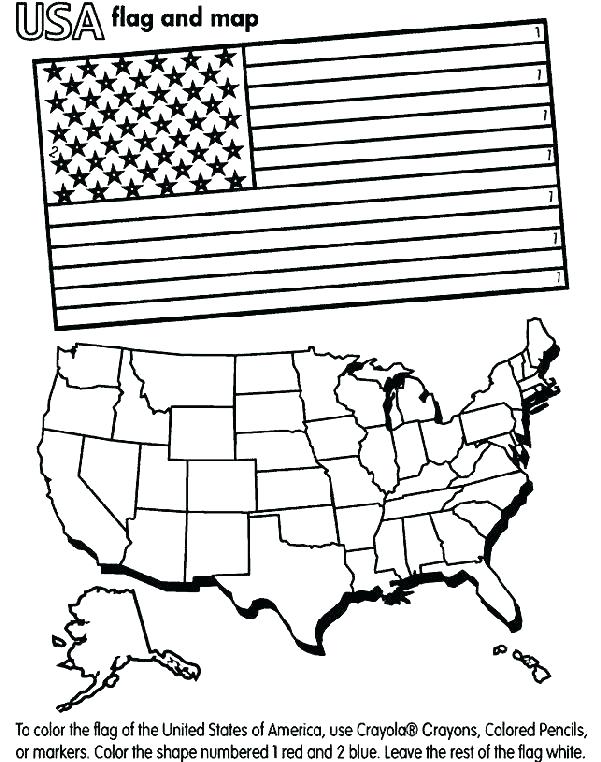 601x762 United States Flag Coloring Page Flag Coloring Pages Blank Flag