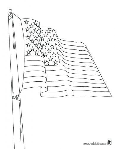 387x500 Coloring Page United States Flag Coloring Page Of America Sheet