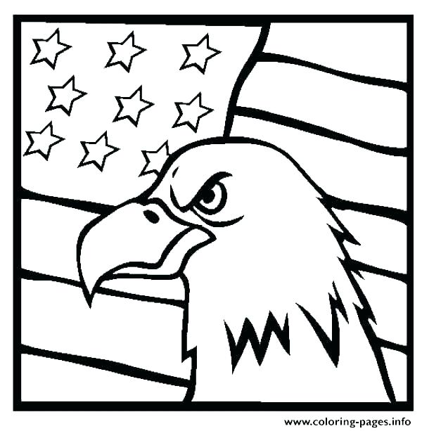 600x613 Free American Flag Coloring Pages United States Of Page Worksheets