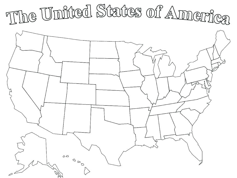 974x731 States Coloring Pages Coloring Page Of United States Coloring