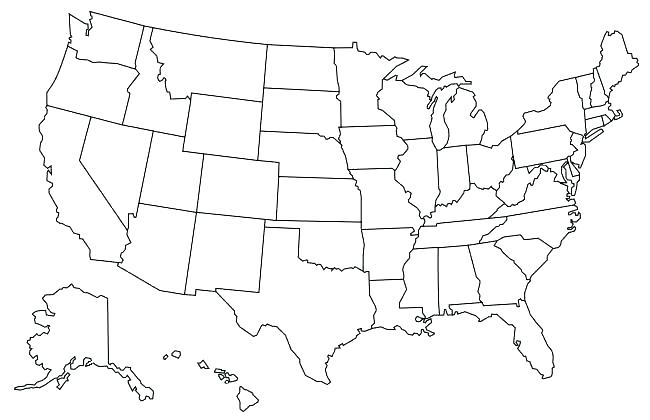 650x420 United States American Flag Coloring Page Pages Printable Map