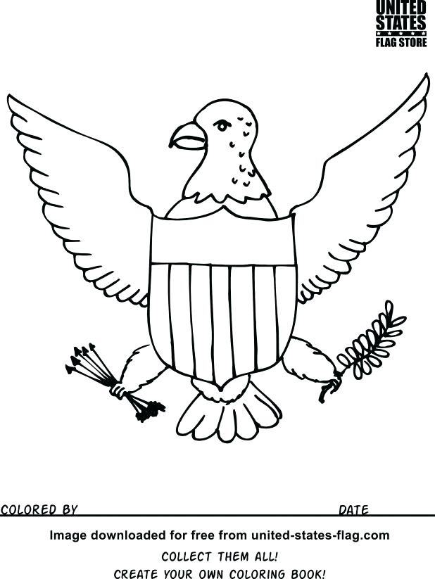 618x823 Us Symbols Coloring Pages Symbols Coloring Pages Illinois State