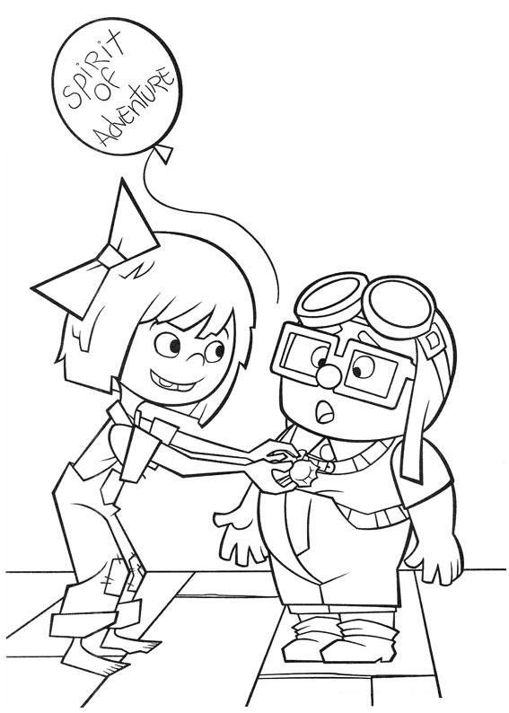 567x794 Up Movie Coloring Pages