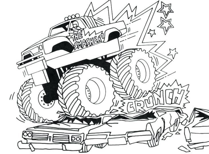 730x537 Exciting Dodge Ram Coloring Pages Coloring Monster Trucks Coloring