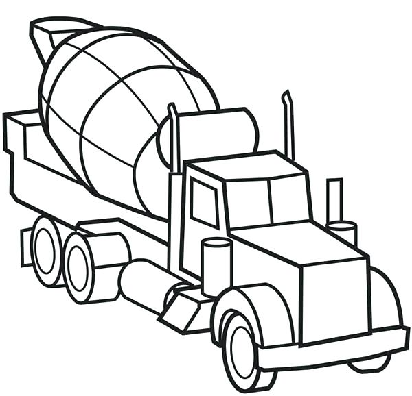 600x578 Semi Truck Coloring Page Ups Truck Coloring Pages Semi Truck