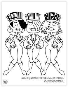 233x300 Urban Media Hiphop Coloring Colouring Book