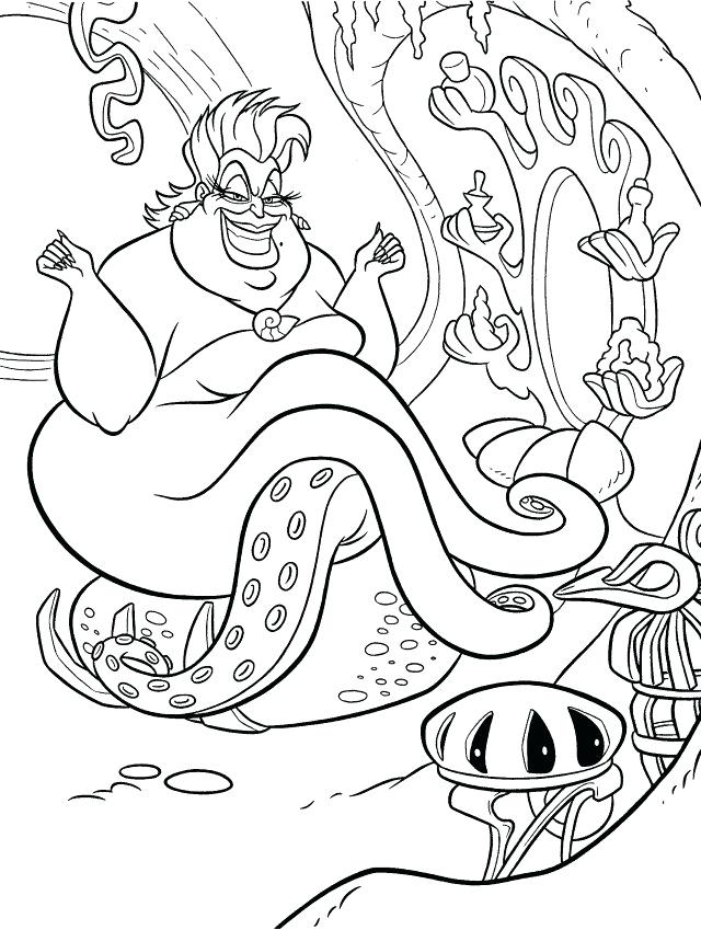 The best free Ursula coloring page images. Download from 80 free ...
