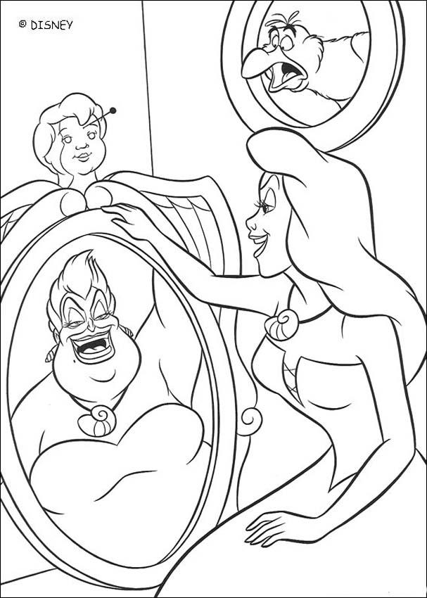 607x850 Disney Ursula Coloring Pages