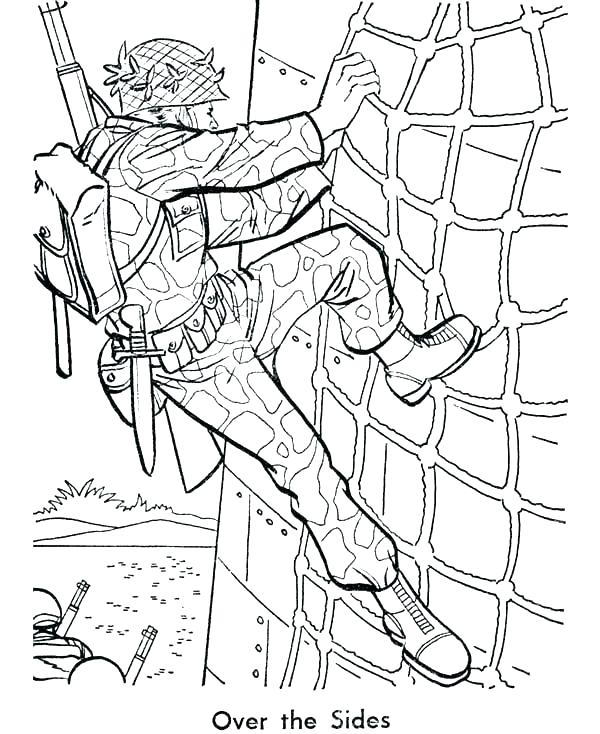 600x734 Coloring Pages Army Military Battleship Army Coloring Pages Us