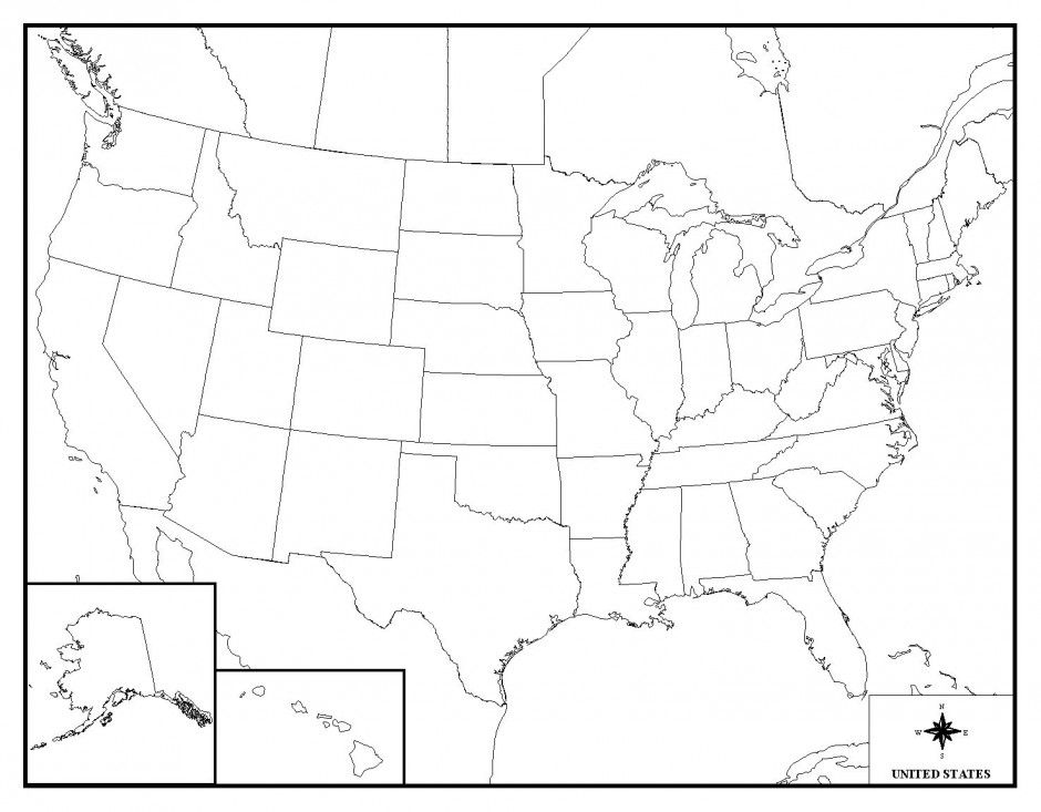 940x733 Usa Map Coloring Page Unique Coloring Pages United States Map