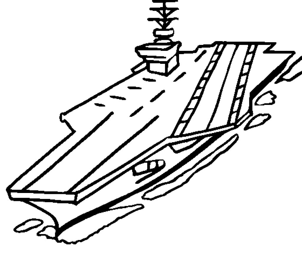 1024x900 Invincible Class Aircraft Carrier Coloring Page Free Planes