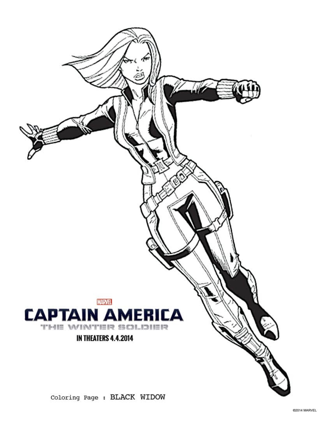 1275x1650 Captain America Winter Soldier Coloring Pages