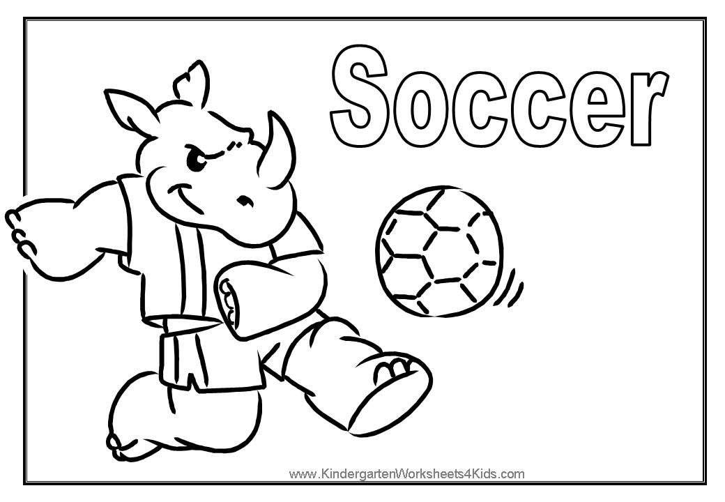 1040x720 Soccer Colouring Pages Printable