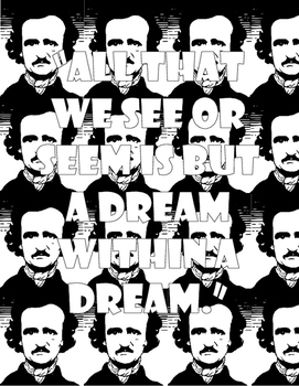 271x350 Edgar Allan Poe Coloring Pages High School Or Middle School Tpt