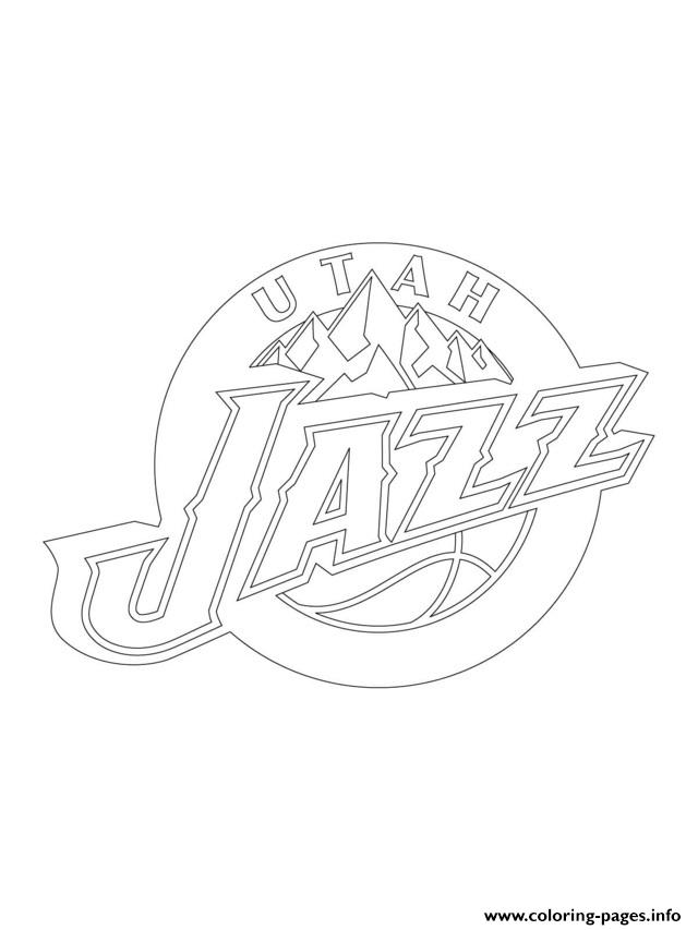 640x853 Utah Jazz Logo Nba Sport Coloring Pages Printable