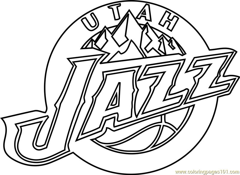 800x583 Utah Jazz Coloring Page