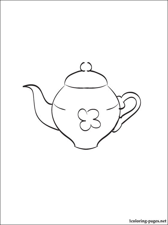 560x750 Teapot Coloring Page Coloring Pages
