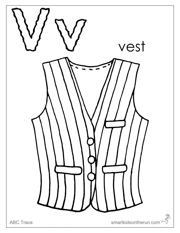 765x990 Letter V Coloring Pages