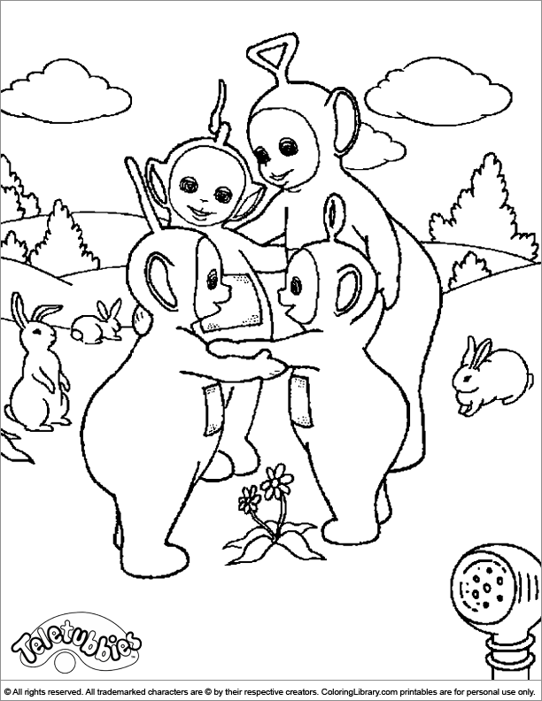 612x792 Teletubbies Coloring Pages