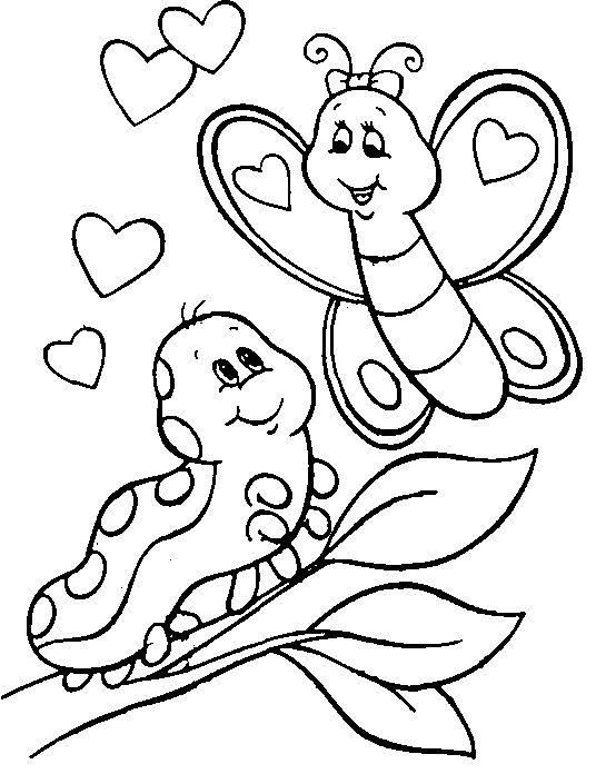 536x705 Caterpillar Round Coloring Page