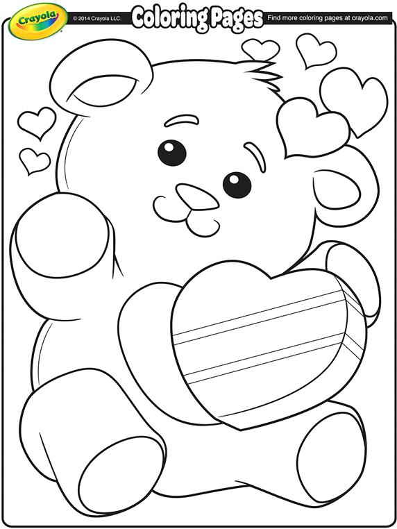 572x762 Valentine Bear Coloring Pages Valentines Teddy Bear Coloring Page