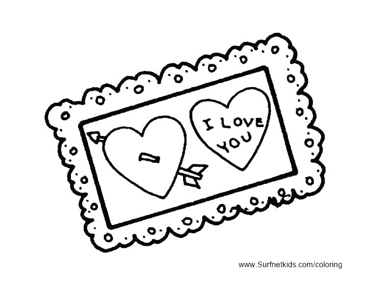 768x593 Valentine Coloring Cards Best Collection Coloring Pages Printable
