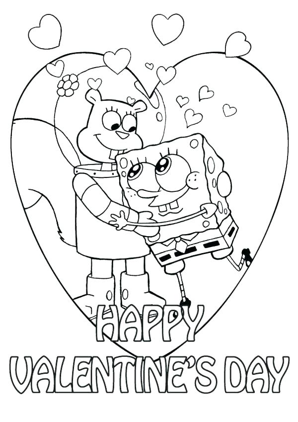 600x849 Valentine Coloring Cards Printable Valentines Day Colouring Cards