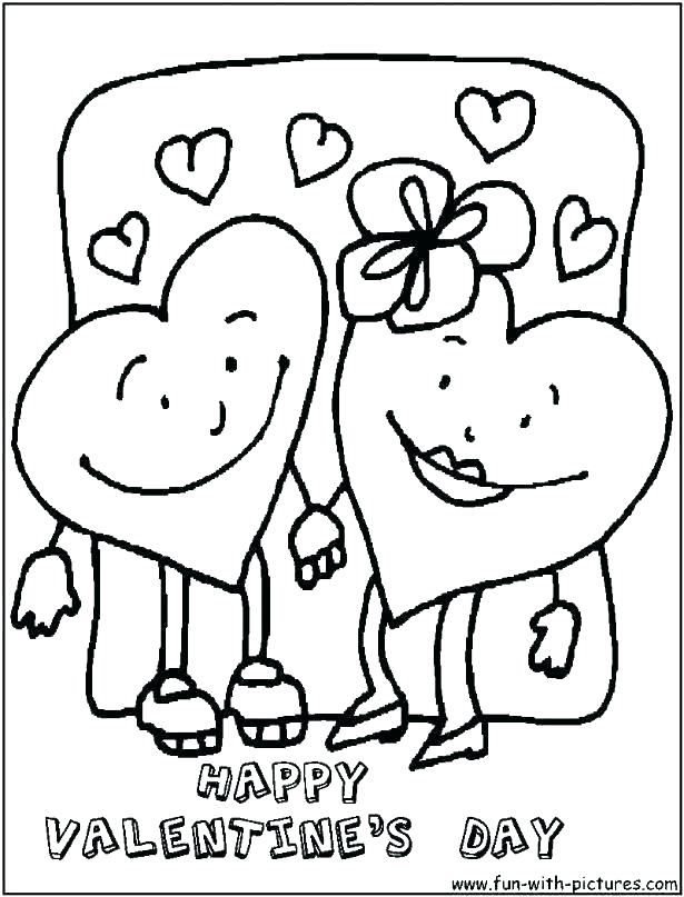 615x807 Printable Coloring Valentines Day Cards