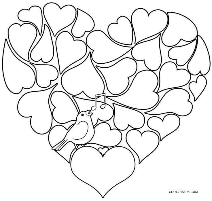 736x698 Free Valentine Coloring Pages
