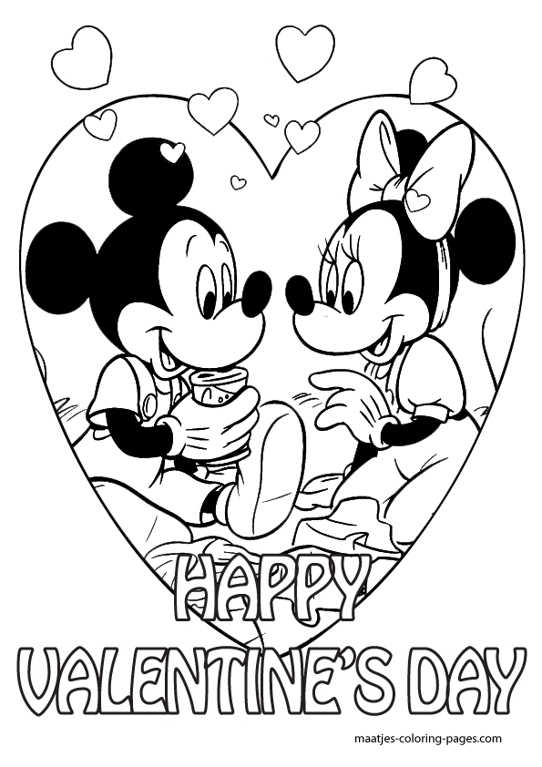 595x842 Valentines Day Coloring Pages Disney Free Disney Valentine