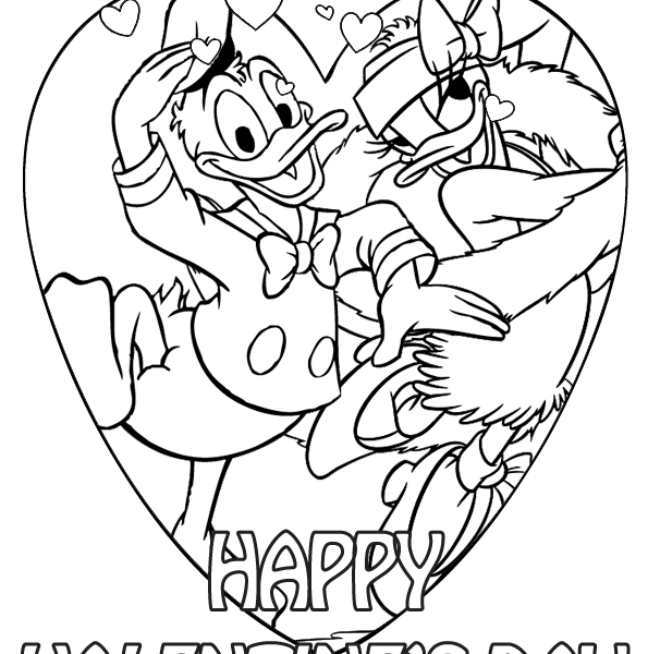 595x600 Disney Valentine Coloring Pages Valentine Coloring Pages Disney