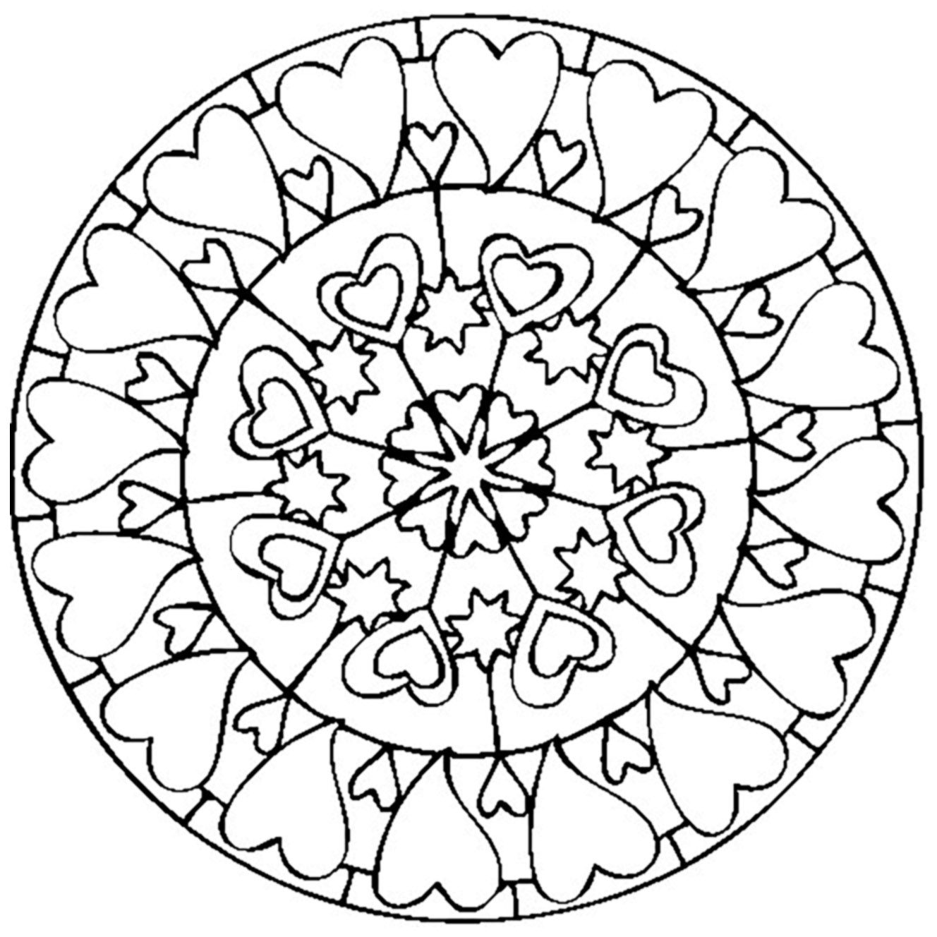 1328x1328 Mandala Valentines Day Love