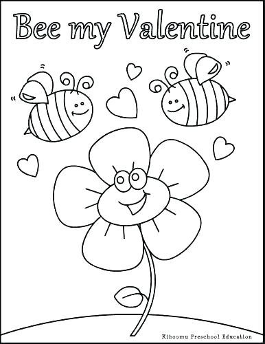 386x500 Preschool Valentine Coloring Pages Preschool Valentine Coloring