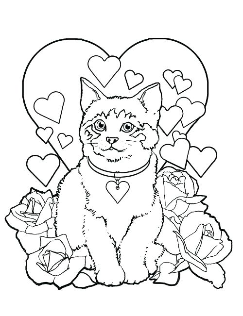 500x651 Preschool Valentine Coloring Pages Valentines Color Page Free