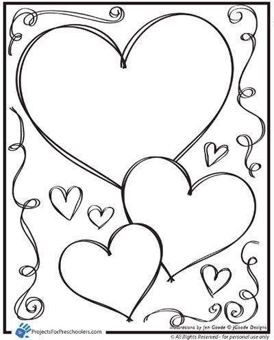 400x496 Spring Coloring Pages For Preschool Valentine Heart