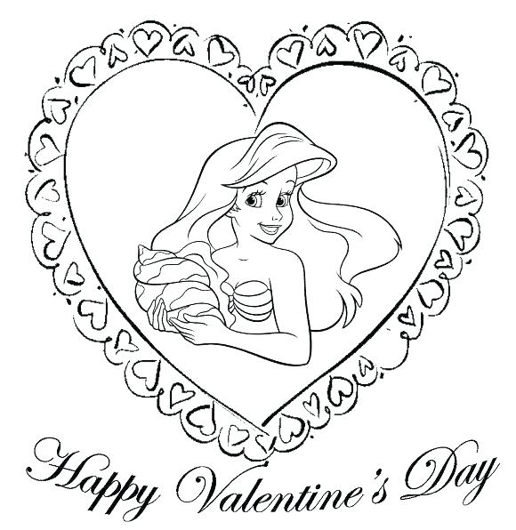580x596 Valentine Heart Coloring Pages Best Free Printable Heart Coloring